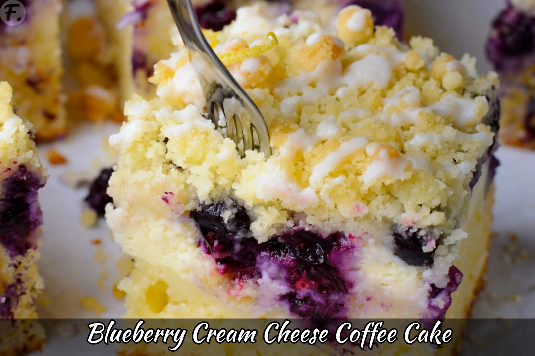 How To Make Blueberry Cream Cheese Coffee Cake (Recipe) - Foodie Front