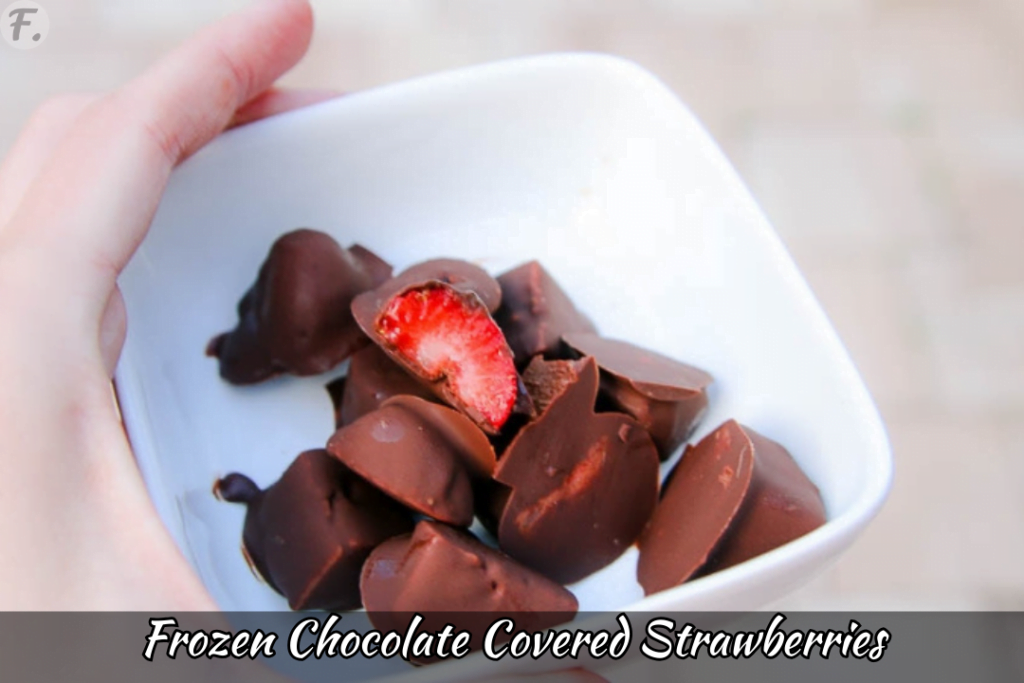 Frozen Chocolate Covered Strawberries