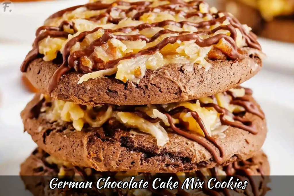 German Chocolate Cake Mix Cookies