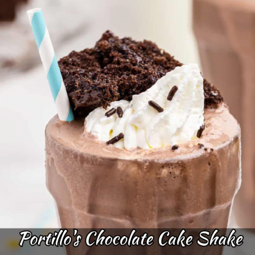 Homemade Portillo's Chocolate Cake Shake