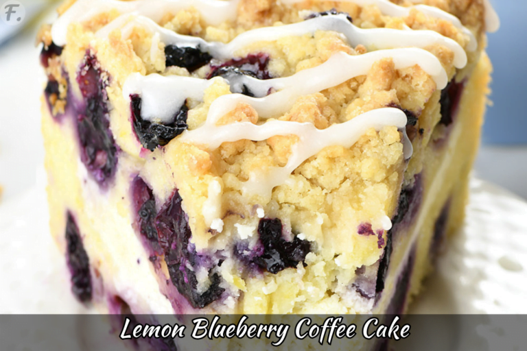 How To Make Lemon Blueberry Coffee Cake (Recipe) - Foodie Front