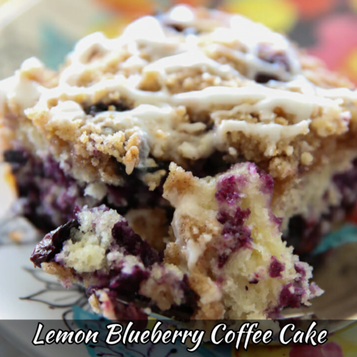 How To Make Lemon Blueberry Coffee Cake (Recipe) - Foodie Front