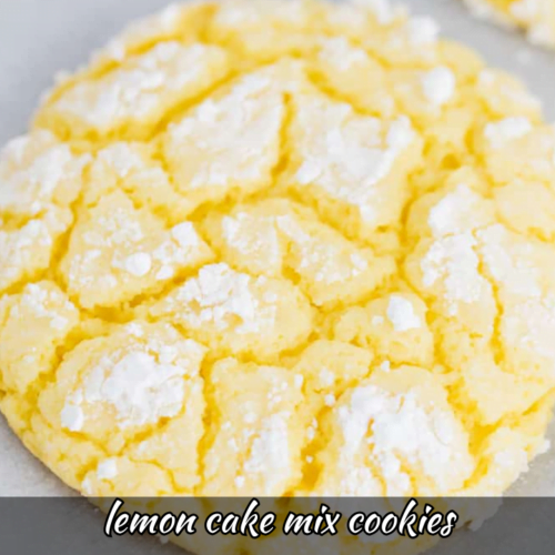 Lemon Cake Mix Cookies Recipe