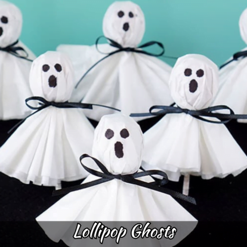 Lollipop Ghost Recipe: How To Make Lollipop Ghost at Home - Foodie Front