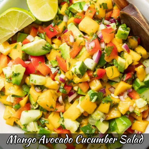 Mango Avocado Cucumber Salad Recipe