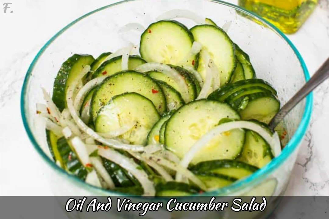 How To Make Oil And Vinegar Cucumber Salad (Recipe) Foodie Front