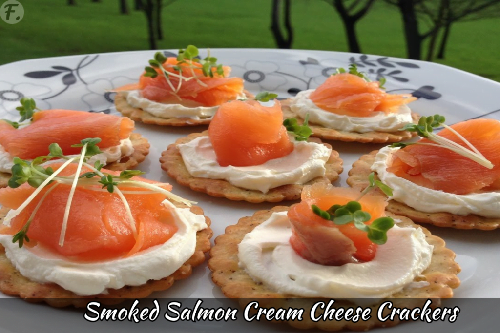 Smoked Salmon Cream Cheese Crackers